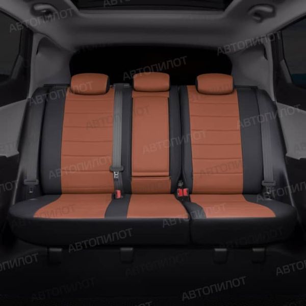 Чехлы Автопилот Экокожа на Toyota Highlander 2 2007-2013 г.в.
