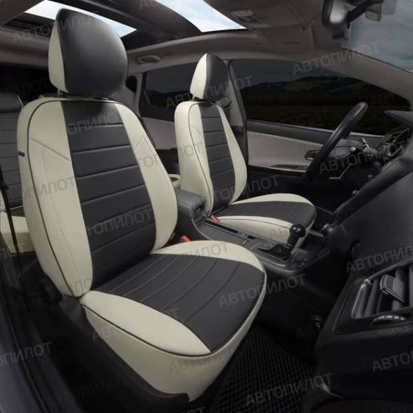 Чехлы Автопилот Экокожа на Toyota Highlander 2 2007-2013 г.в.