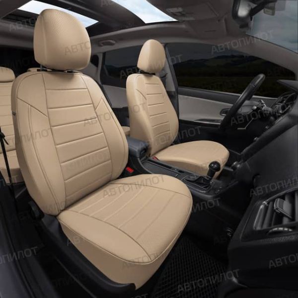 Чехлы Автопилот Экокожа на Toyota Highlander 2 2007-2013 г.в.
