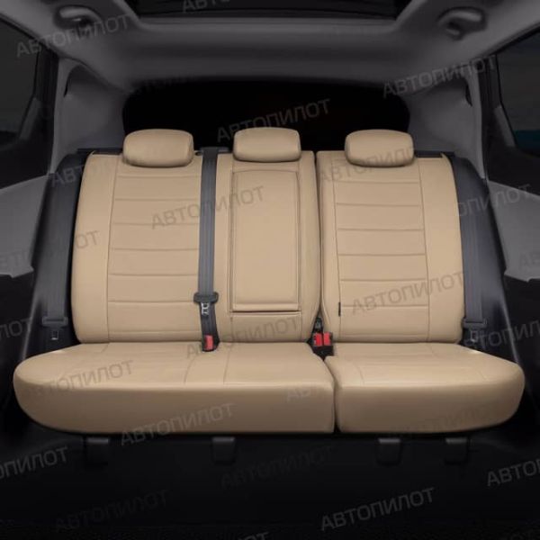 Чехлы Автопилот Экокожа на Toyota Highlander 2 2007-2013 г.в.