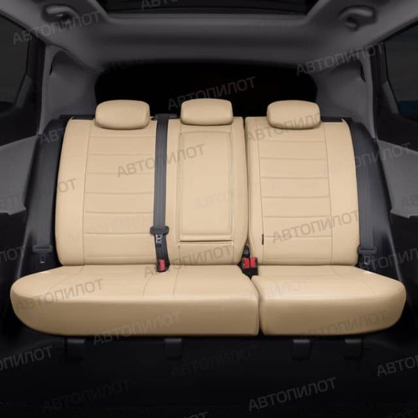 Чехлы Автопилот Экокожа на Toyota Highlander 2 2007-2013 г.в.