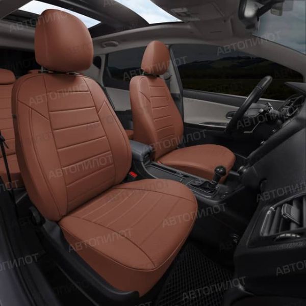 Чехлы Автопилот Экокожа на Toyota Highlander 2 2007-2013 г.в.