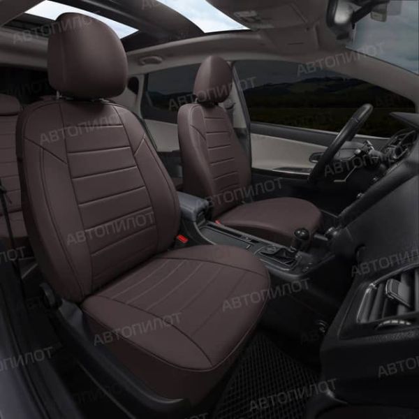 Чехлы Автопилот Экокожа на Toyota Highlander 2 2007-2013 г.в.