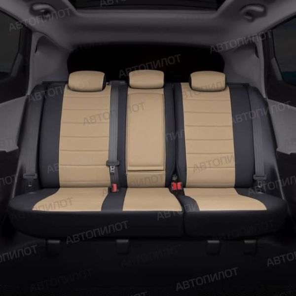 Чехлы Автопилот Экокожа на Toyota Highlander 2 2007-2013 г.в.