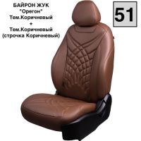 Чехлы Премиум Экокожа Байрон Президент|Жук на KIA Seltos c 2020+