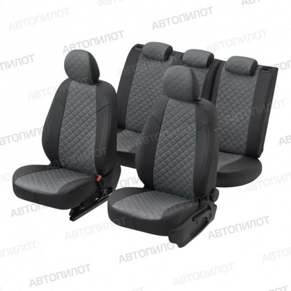 Чехлы Автопилот Алькантара Ромб на Ford Tourneo 2 места 2003-2013 г.в. Чехлы Автопилот Алькантара Ромб на Ford Tourneo 2 места 2003-2013 г.в.
