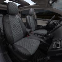 Чехлы Автопилот Алькантара Ромб на Ford Tourneo 2 места 2003-2013 г.в. Чехлы Автопилот Алькантара Ромб на Ford Tourneo 2 места 2003-2013 г.в.
