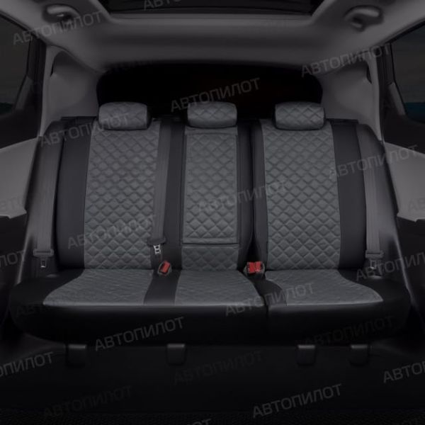 Чехлы Автопилот Алькантара Ромб на Ford Tourneo 2 места 2003-2013 г.в. Чехлы Автопилот Алькантара Ромб на Ford Tourneo 2 места 2003-2013 г.в.