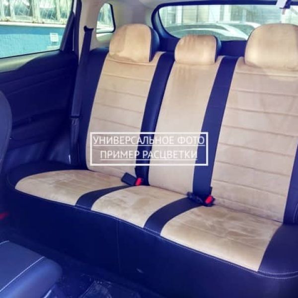 Чехлы Автопилот Алькантара на SsangYong Rexton 2002-2012 г.в. Чехлы Автопилот Алькантара на SsangYong Rexton 2002-2012 г.в.