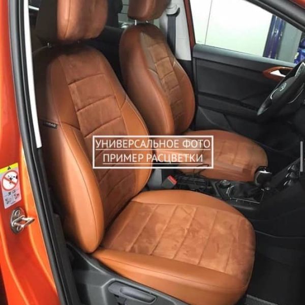 Чехлы Автопилот Алькантара на SsangYong Rexton 2002-2012 г.в. Чехлы Автопилот Алькантара на SsangYong Rexton 2002-2012 г.в.