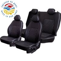 Чехлы Экокожа Турин Ромб на Renault Fluence 2009-2017 г.в.